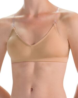 Body Wrappers 297 Women's Padded Underwire Bra with Clear Straps