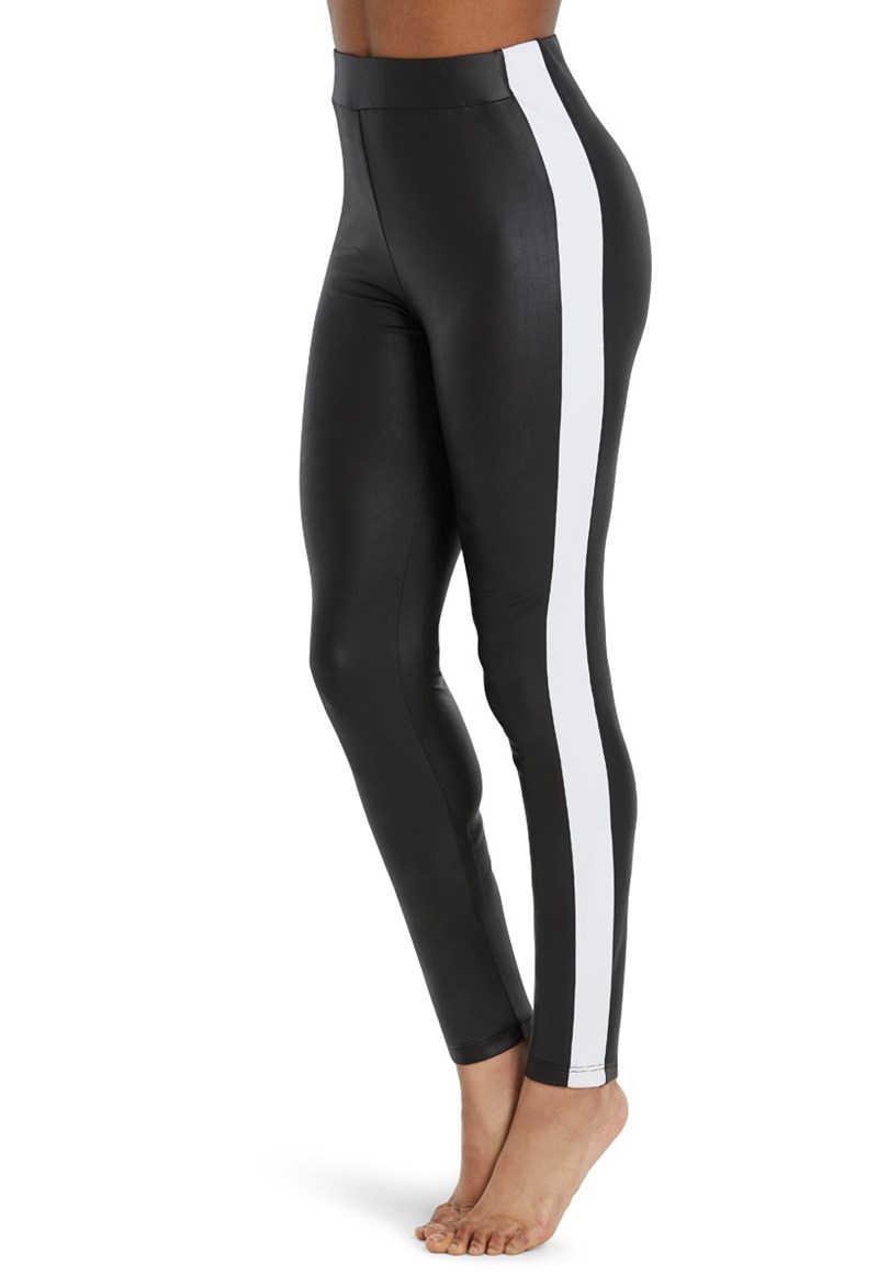 Faux Leather Stripe Legging — BZ Bodys Dance & Athletic Wear Inc