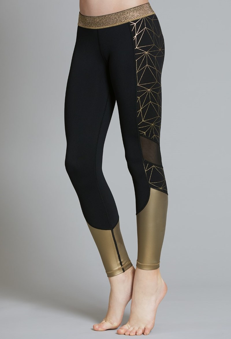 C06201 Ivy Sky Matte Metallic Leggings — BZ Bodys Dance & Athletic Wear Inc